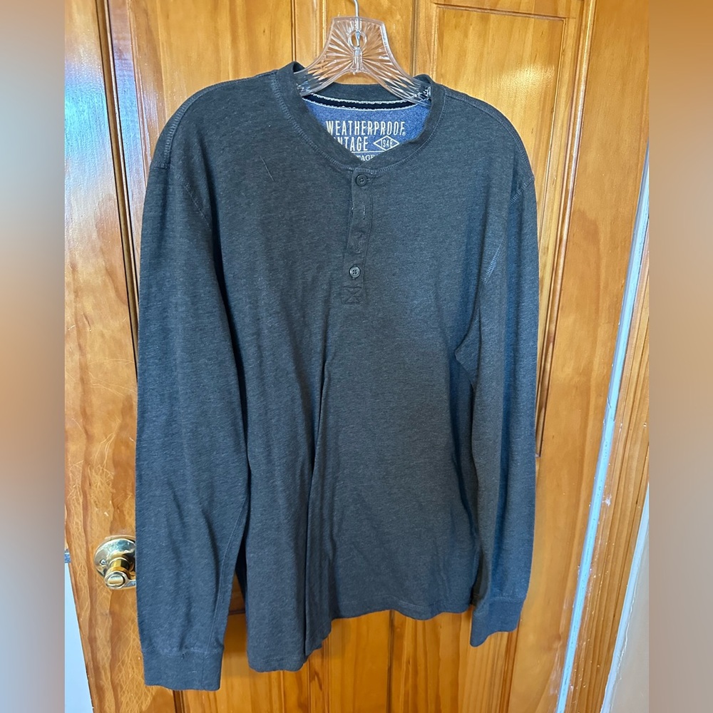 Mens Weatherproof Vintage Long Sleeve Shirt Size Large